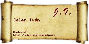 Jelen Iván névjegykártya