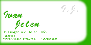 ivan jelen business card
