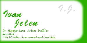 ivan jelen business card